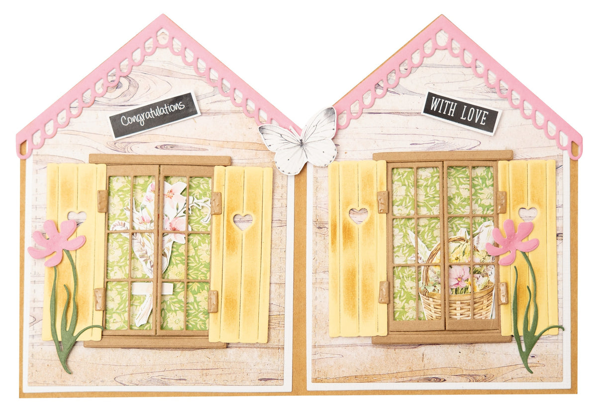 SL Matrice de découpe Florales de printemps Prairie printanière 14 pièces