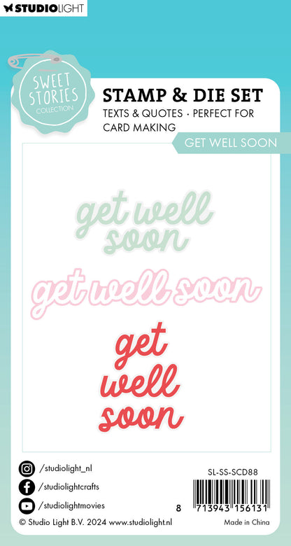 SL Stamp & Cutting Die Get Well Soon Sweet Stories 2 PC