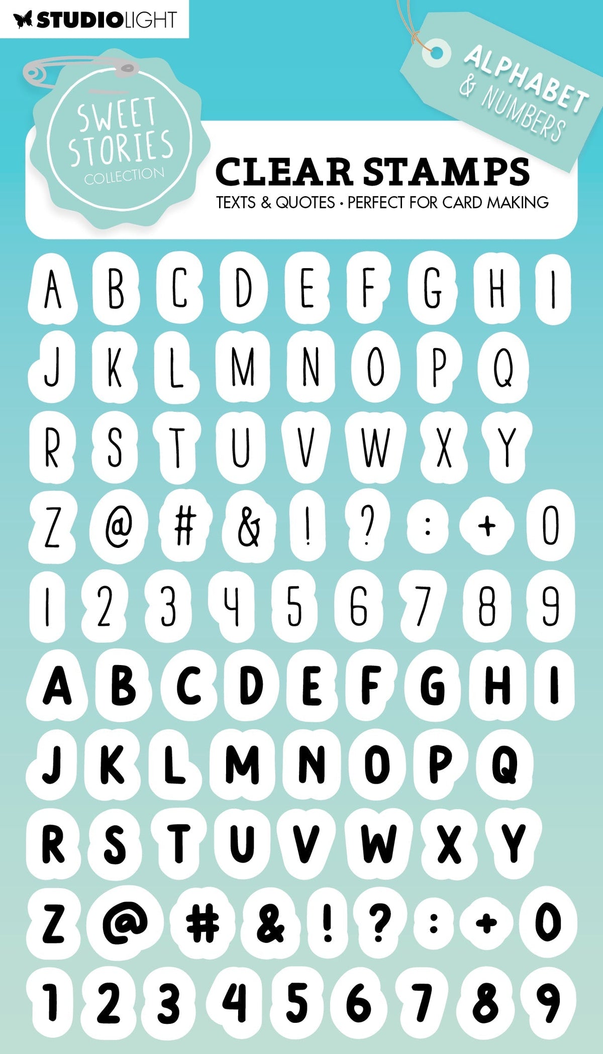 SL Clear Stamp Alphabet Sweet Stories 148x105x3mm 86 PC nr.559