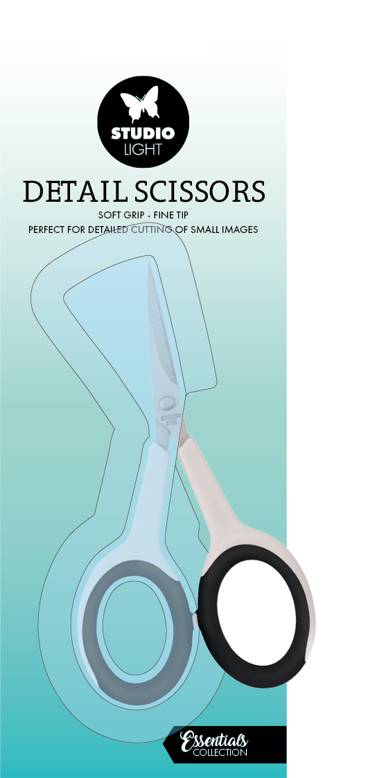 SL Détail Ciseaux Poignée Souple Pointe Fine Outils Essentiels 60x104x5mm 1 PIÈCE nr.01
