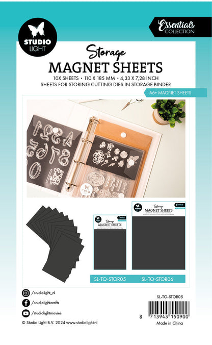 SL Storage Magnet Sheet A6+ Sheet Essentials 10 PC