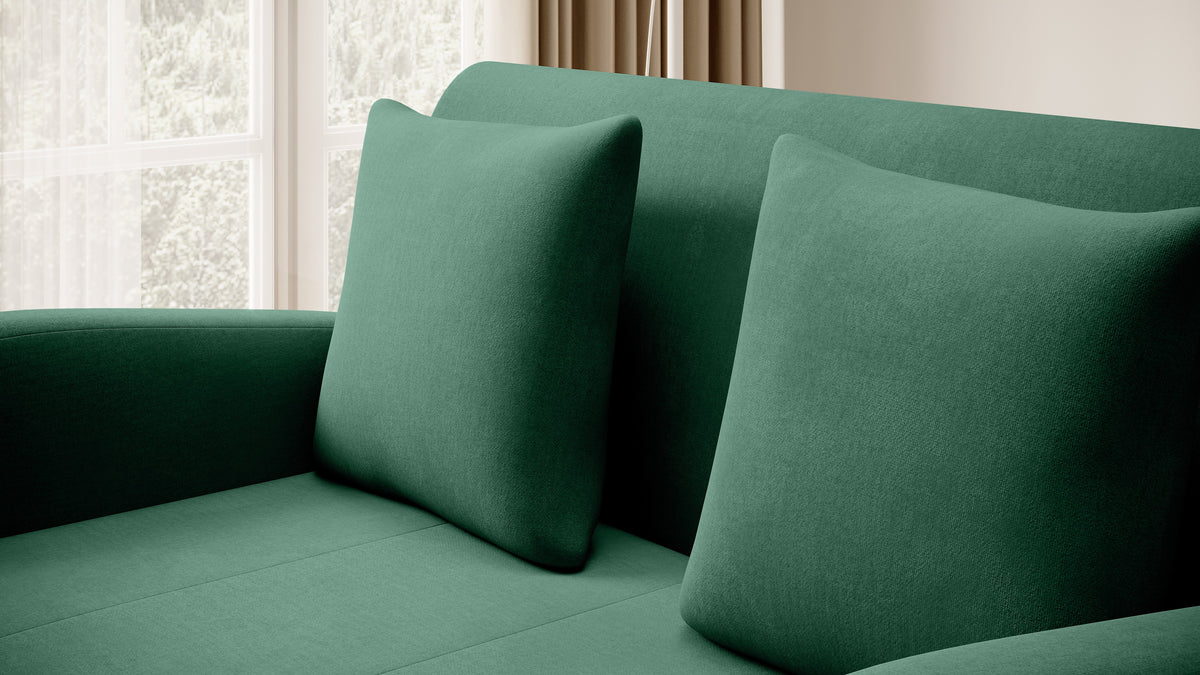 Ario Condo Style 2 Seater Storage Sleeper Sofa - Green