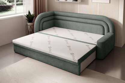 Fabillo Storage Sleeper Sofa - Moss Green