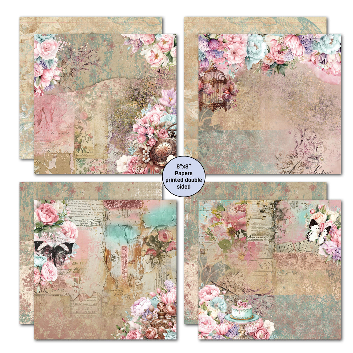 Bloc de papier 20x20 cm Positivi-Tea 3Quarter Designs