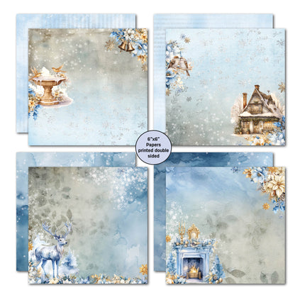 3Quarter Designs Bloc de papier 6x6 Snowflake Season