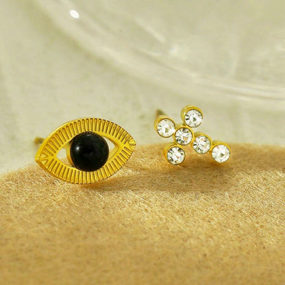 Lot de 2 paires de boucles d'oreilles clous STELLA