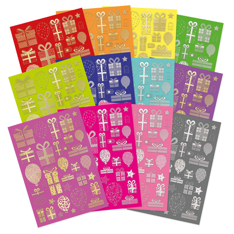 Bold & Bright Stickables Foiled & Die-Cut Birthday Elements