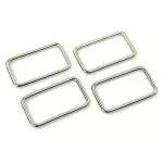 Sallie Tomato Lot de quatre anneaux rectangulaires 3,8 cm
