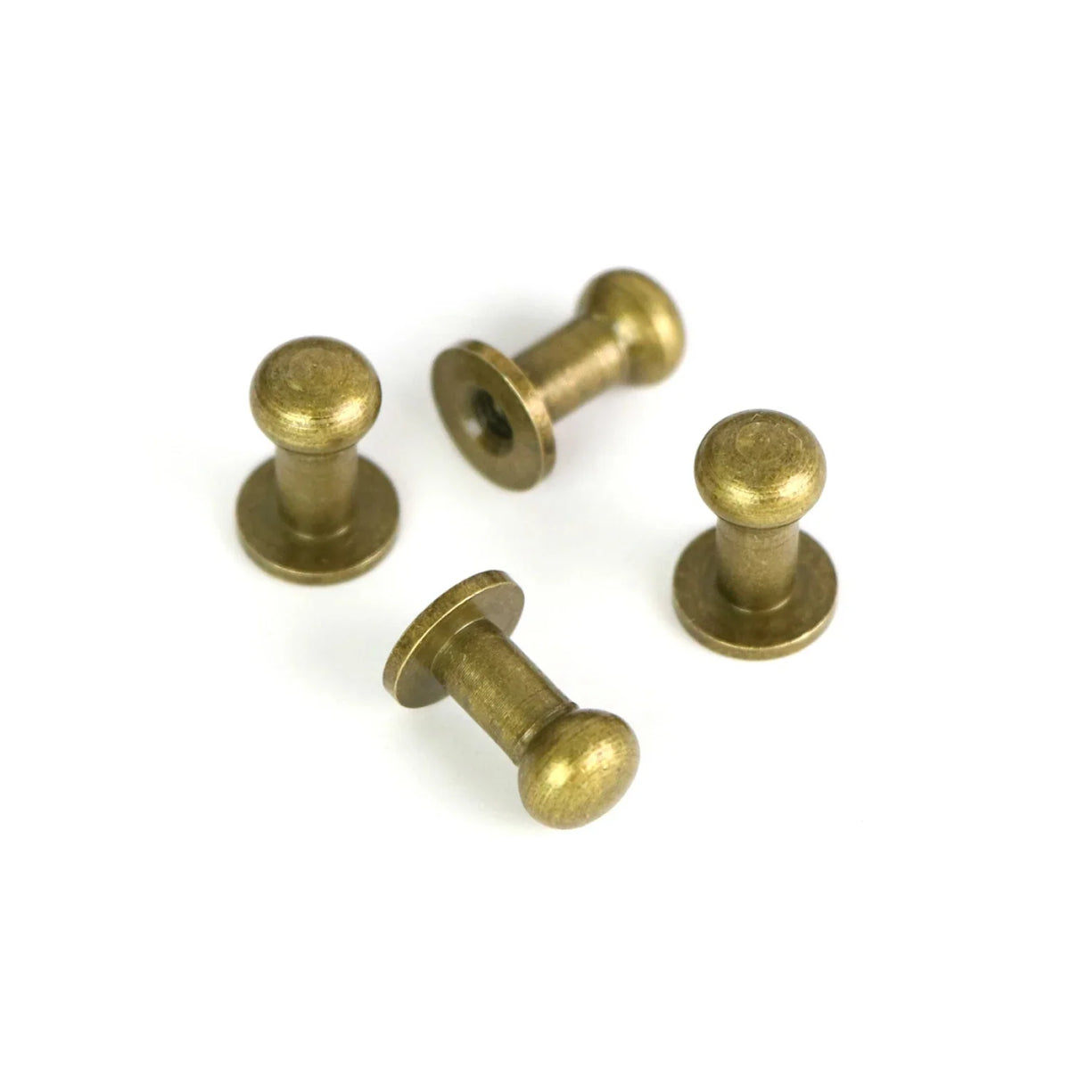Tall Stud Buttons: 4 Pack Antique