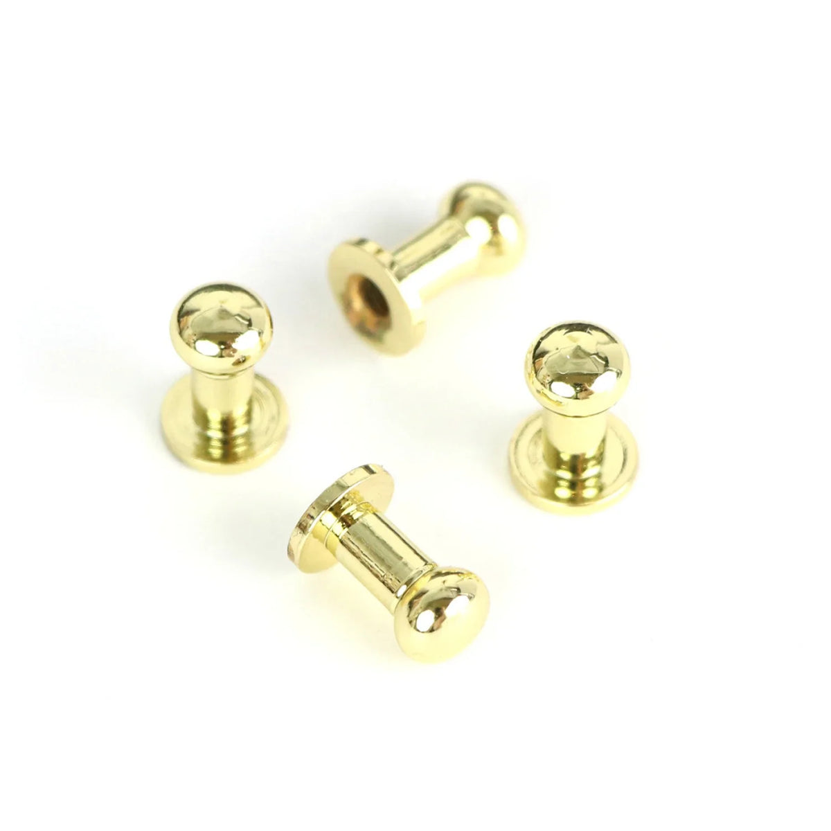 Tall Stud Buttons: 4 Pack Antique