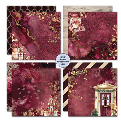 3Quarter Designs Sugarplum Wreath 6x6 Paper Pack