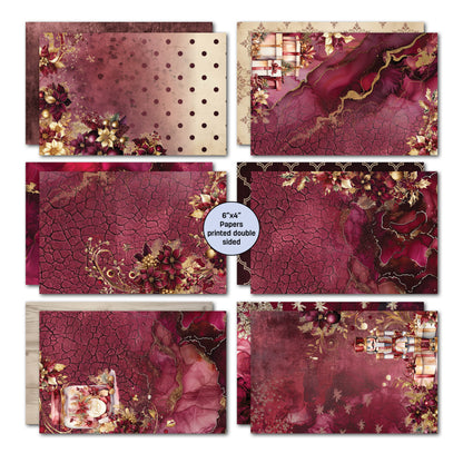 3Quarter Designs Sugarplum Wreath  6x4 Card Pack