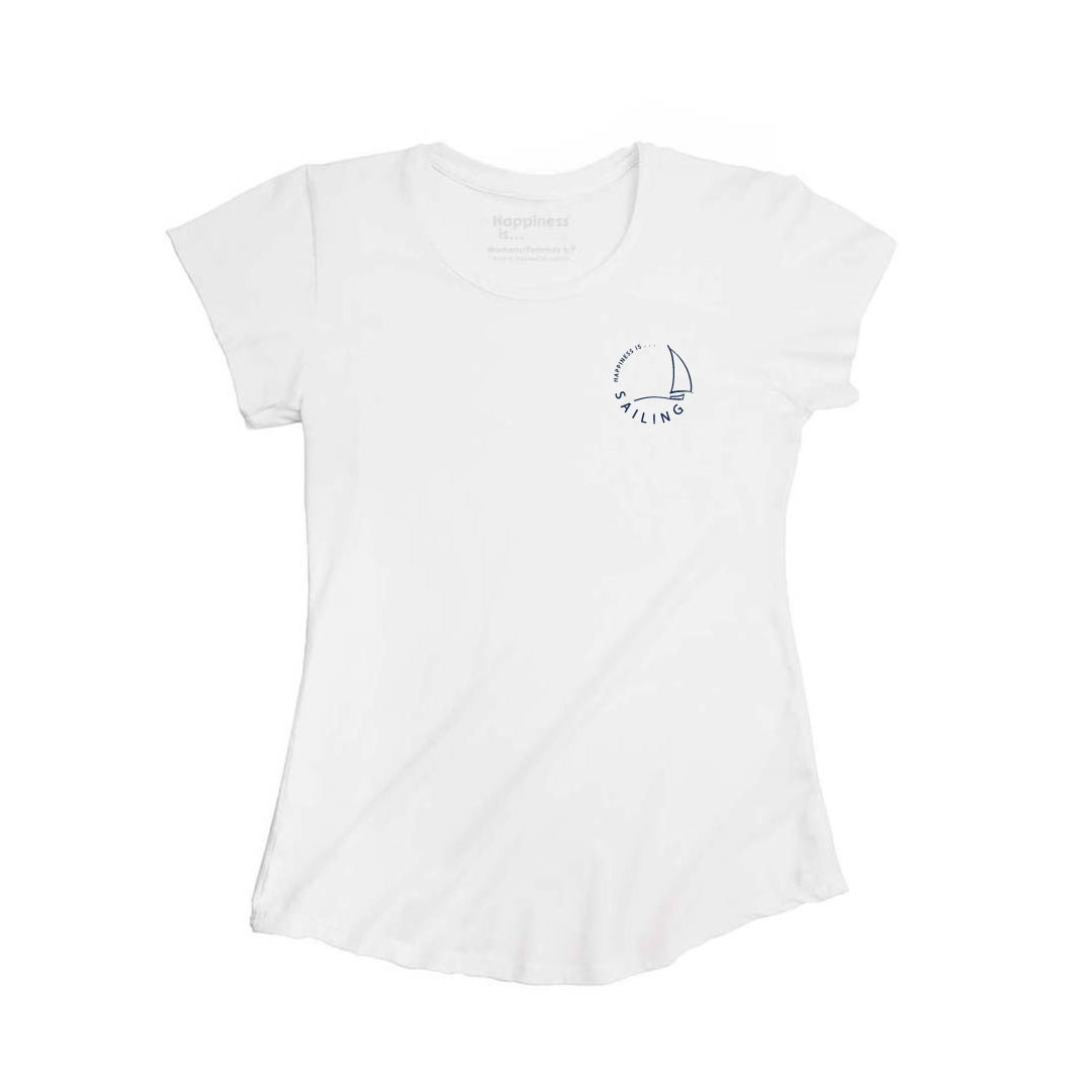 Women's Sailing Bamboo T-Shirt, White