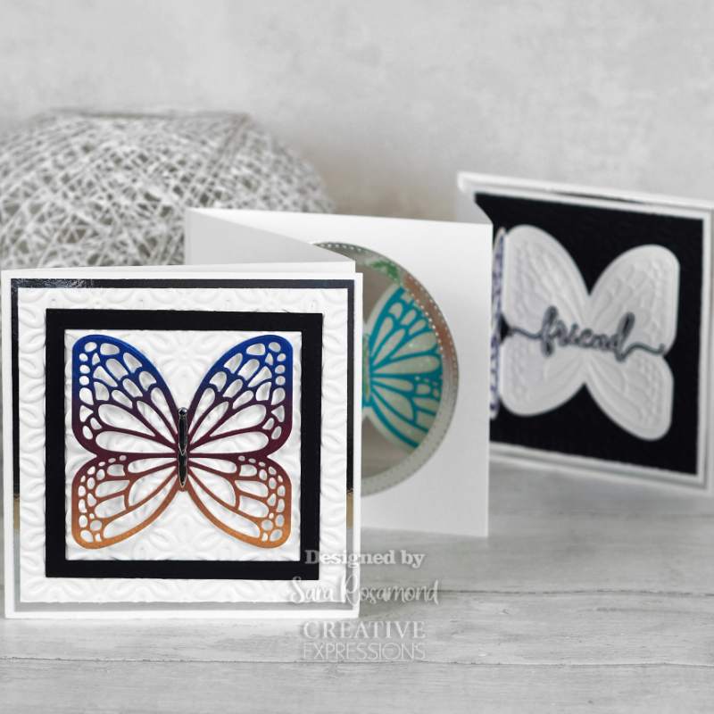 Matrices de découpe papillon pour cartes à forme Creative Expressions Sue Wilson