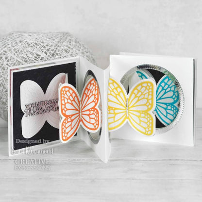 Matrices de découpe papillon pour cartes à forme Creative Expressions Sue Wilson