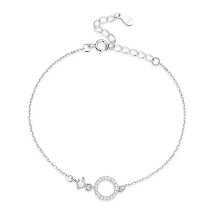 Bracelet en chaîne en argent sterling 925