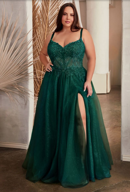 ROBE EN TULLE TRAPÈZE ET DENTELLE