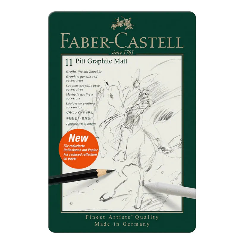 Faber-Castell PITT GRAPHITE MATT ÉTUI DE 11