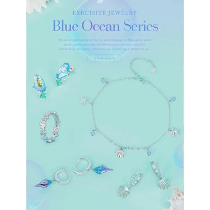 Le jonc de cheville Tropical Opal Sea Star & Shell