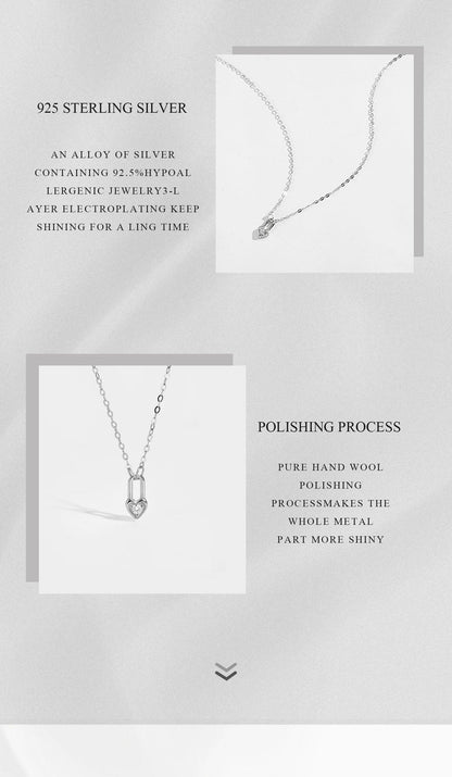 Pendentif Cœur en Argent Sterling