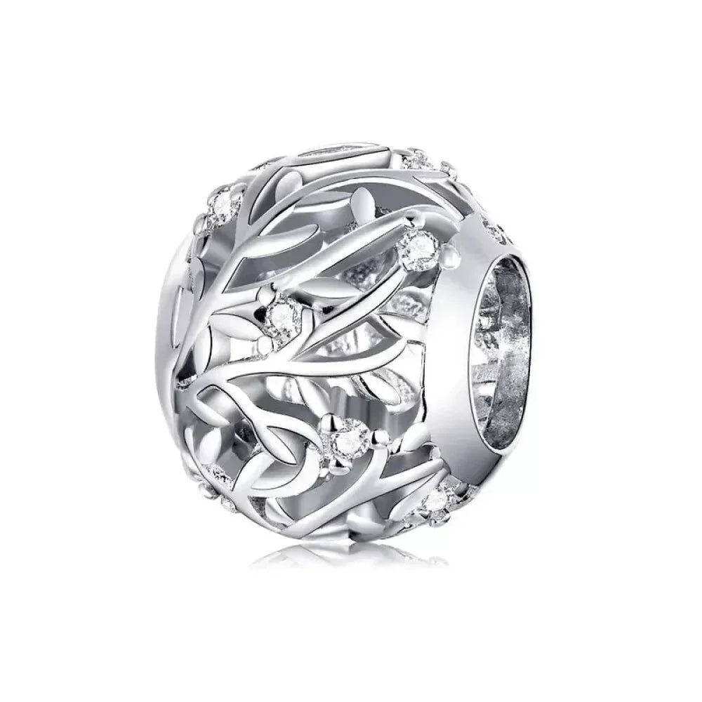 Breloques en argent sterling 925 avec cristaux 5A transparents en forme de cœur et de X pour bracelet et pendentif de collier