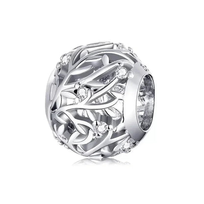 Breloques en argent sterling 925 avec cristaux 5A transparents en forme de cœur et de X pour bracelet et pendentif de collier