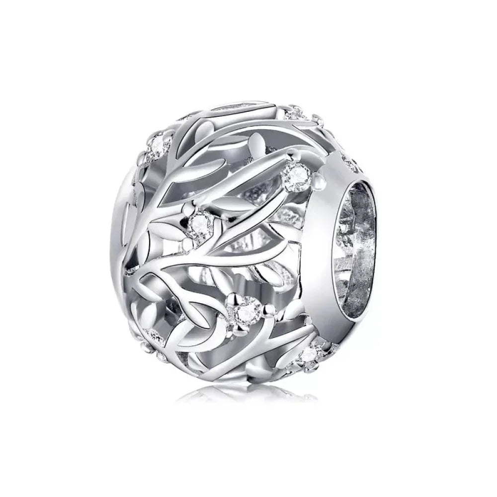 Breloques en argent sterling 925 avec cristaux 5A transparents en forme de cœur et de X pour bracelet et pendentif de collier