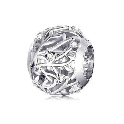 Breloques en argent sterling 925 avec cristaux 5A transparents en forme de cœur et de X pour bracelet et pendentif de collier