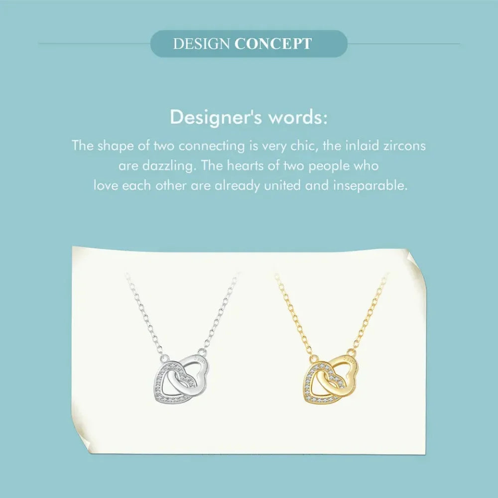 Collier avec pendentif cœur en argent sterling 925 - Cadeau idéal pour la Saint-Valentin