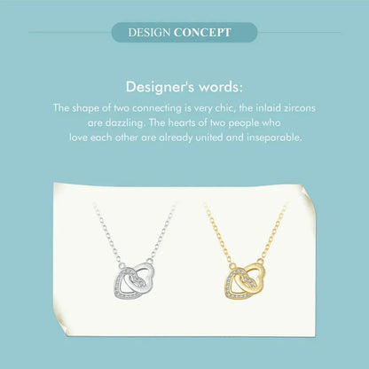 Collier avec pendentif cœur en argent sterling 925 - Cadeau idéal pour la Saint-Valentin