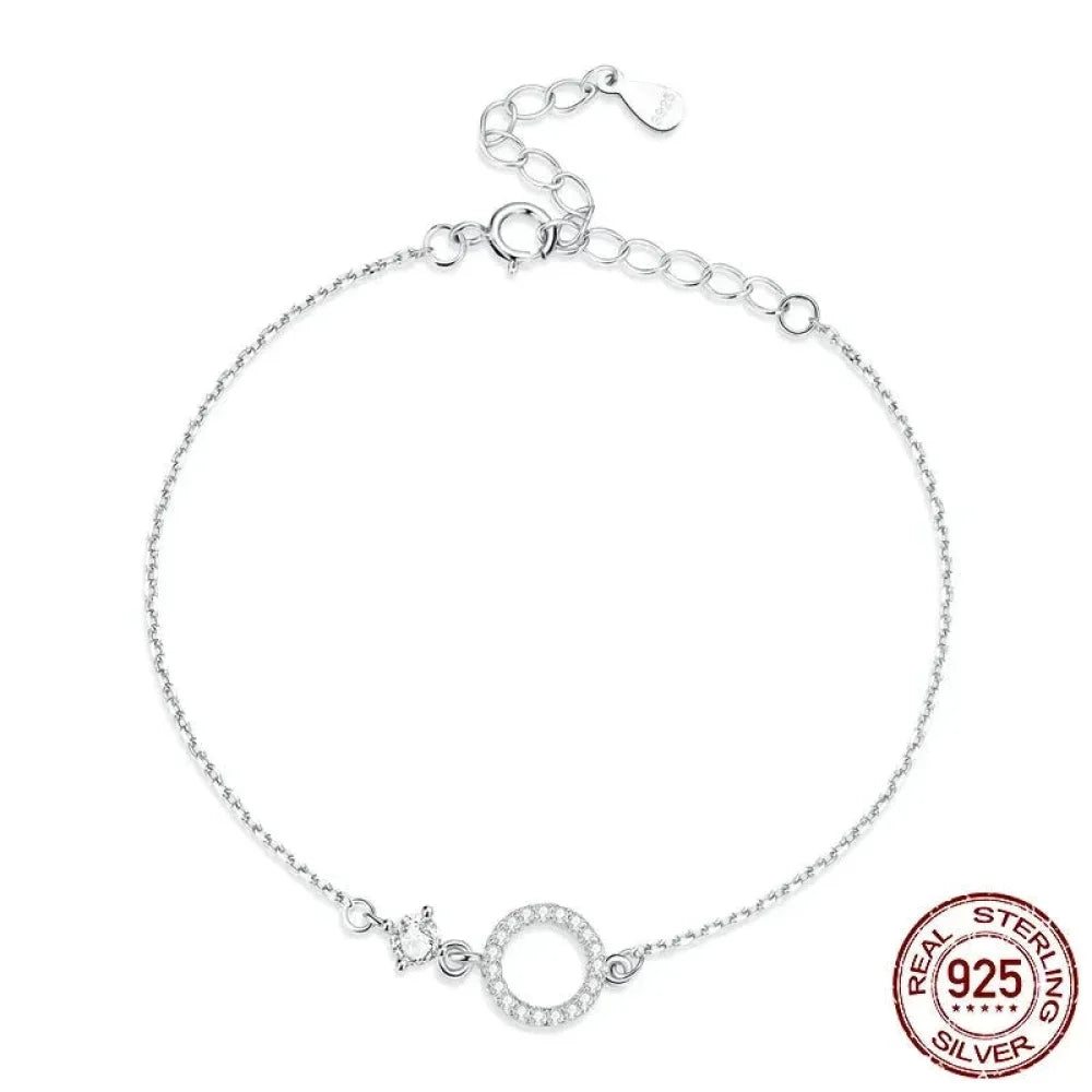 Bracelet en chaîne en argent sterling 925