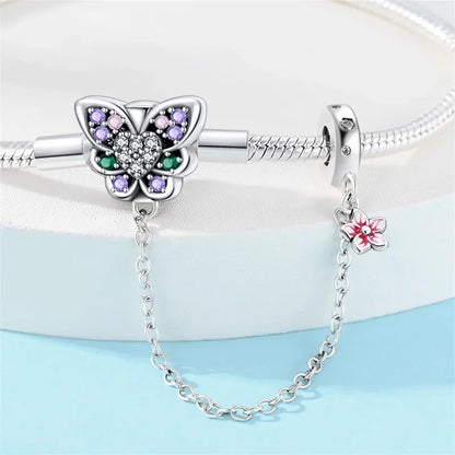 Bracelet Breloque Papillon (Argent Sterling 925)