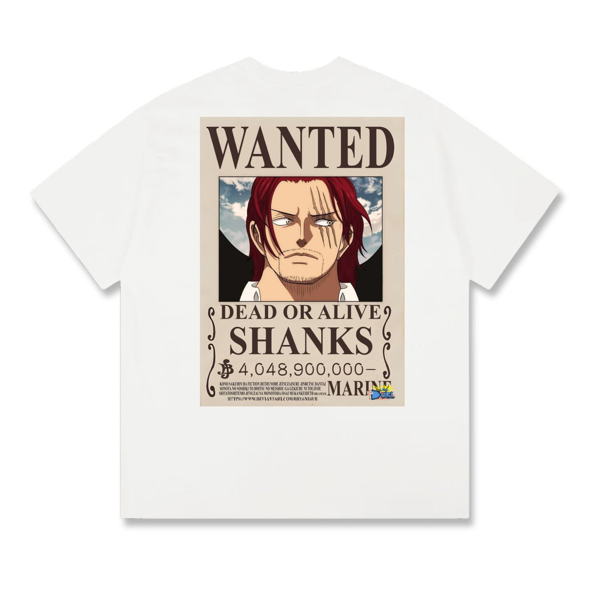 T-shirt avis de recherche Shanks