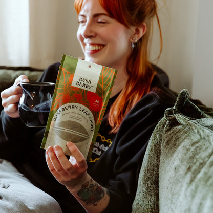 Organic Raspberry Leaf + Mint Tea | Third Trimester Support