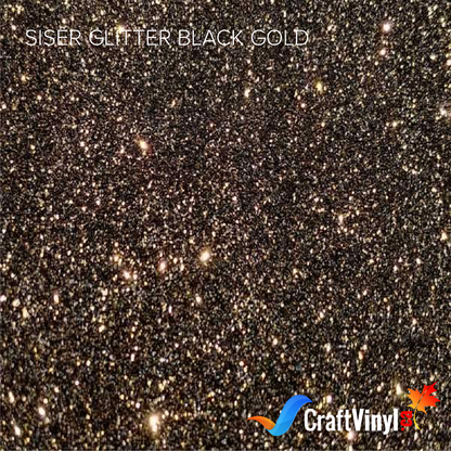 Siser Paillettes Noir Or
