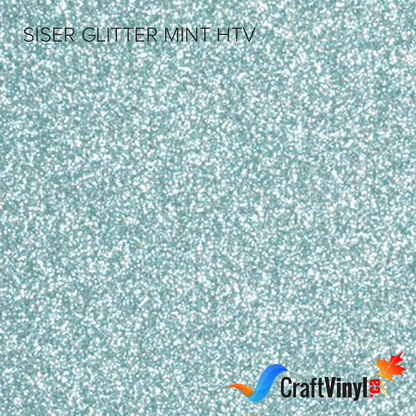 Siser Glitter Vert Menthe Vinyle de Transfert Thermique