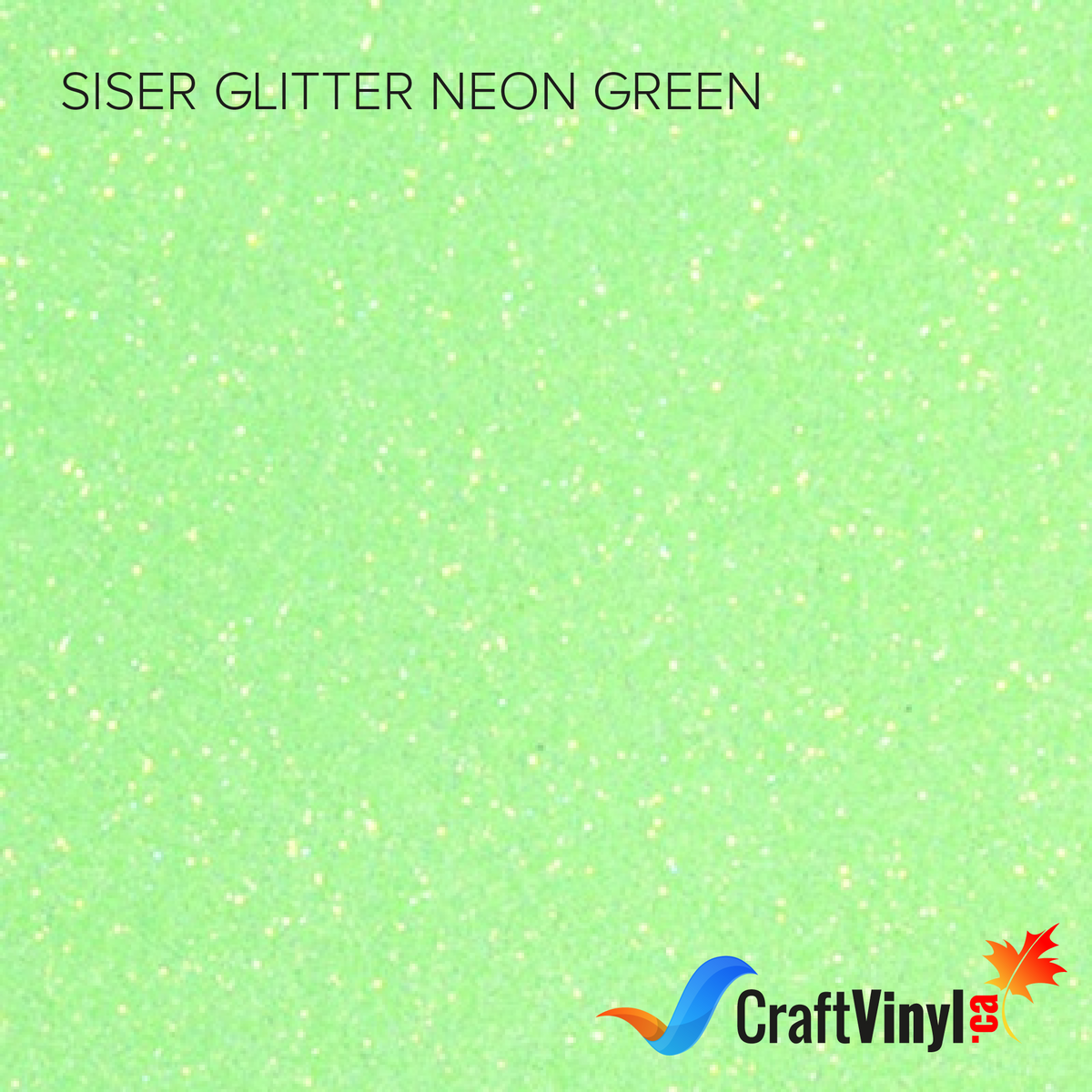 Siser Pailleté Vert Néon