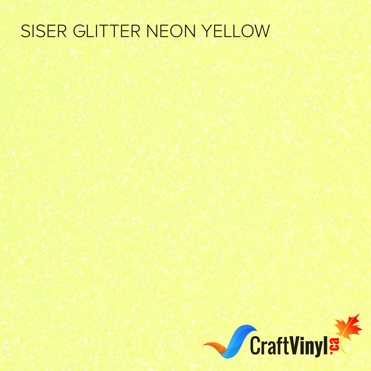 Siser Paillettes Jaune Néon