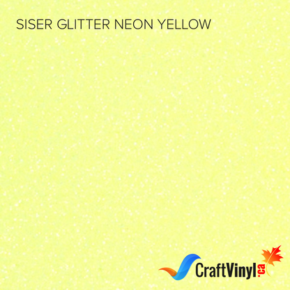 Siser Paillettes Jaune Néon