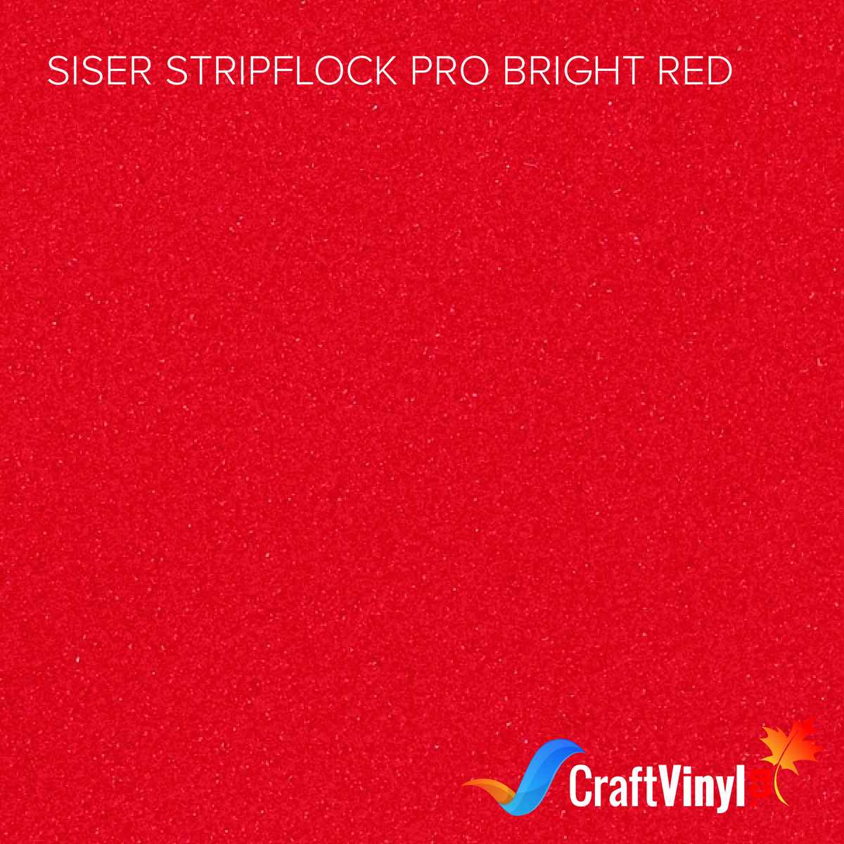 Vinyle de transfert à chaud Siser Bright Red StripFlock Pro