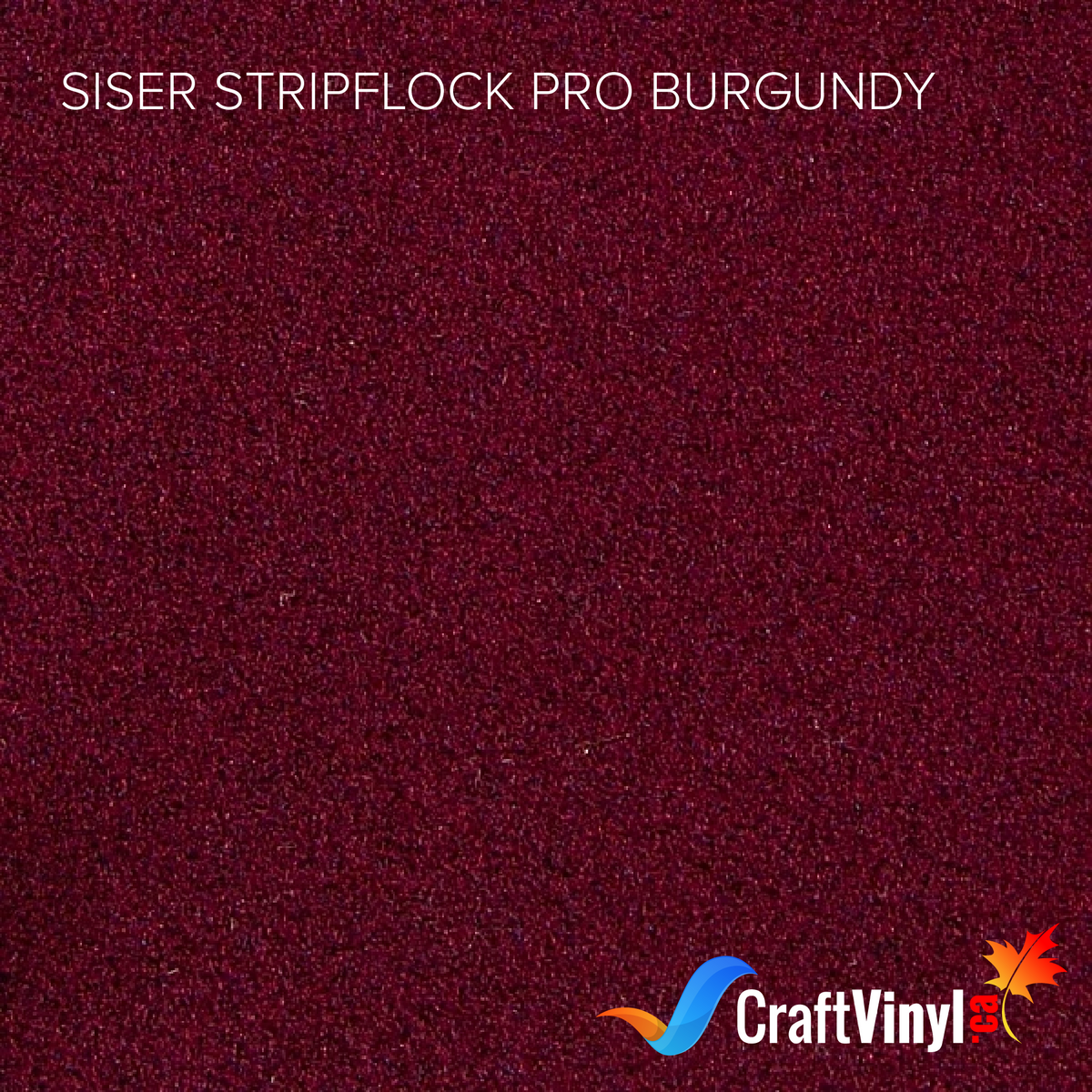 Vinyle thermocollant Siser Burgundy StripFlock Pro