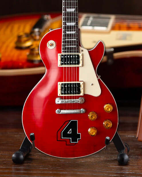 Mini guitare Slash Gibson Les Paul Standard Translucent Cherry édition limitée 4 albums