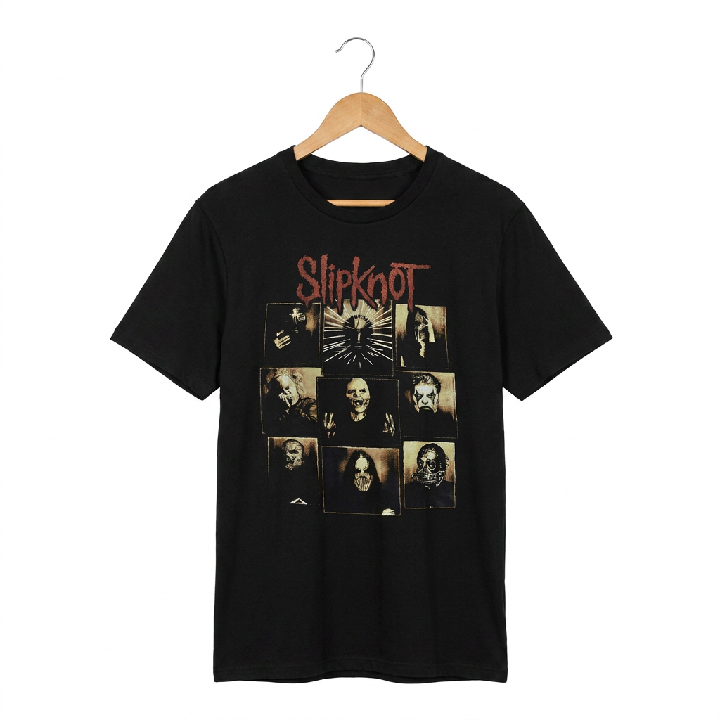 T-shirt photo-collage Slipknot