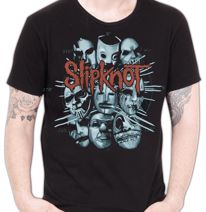 T-shirt unisexe masques Slipknot