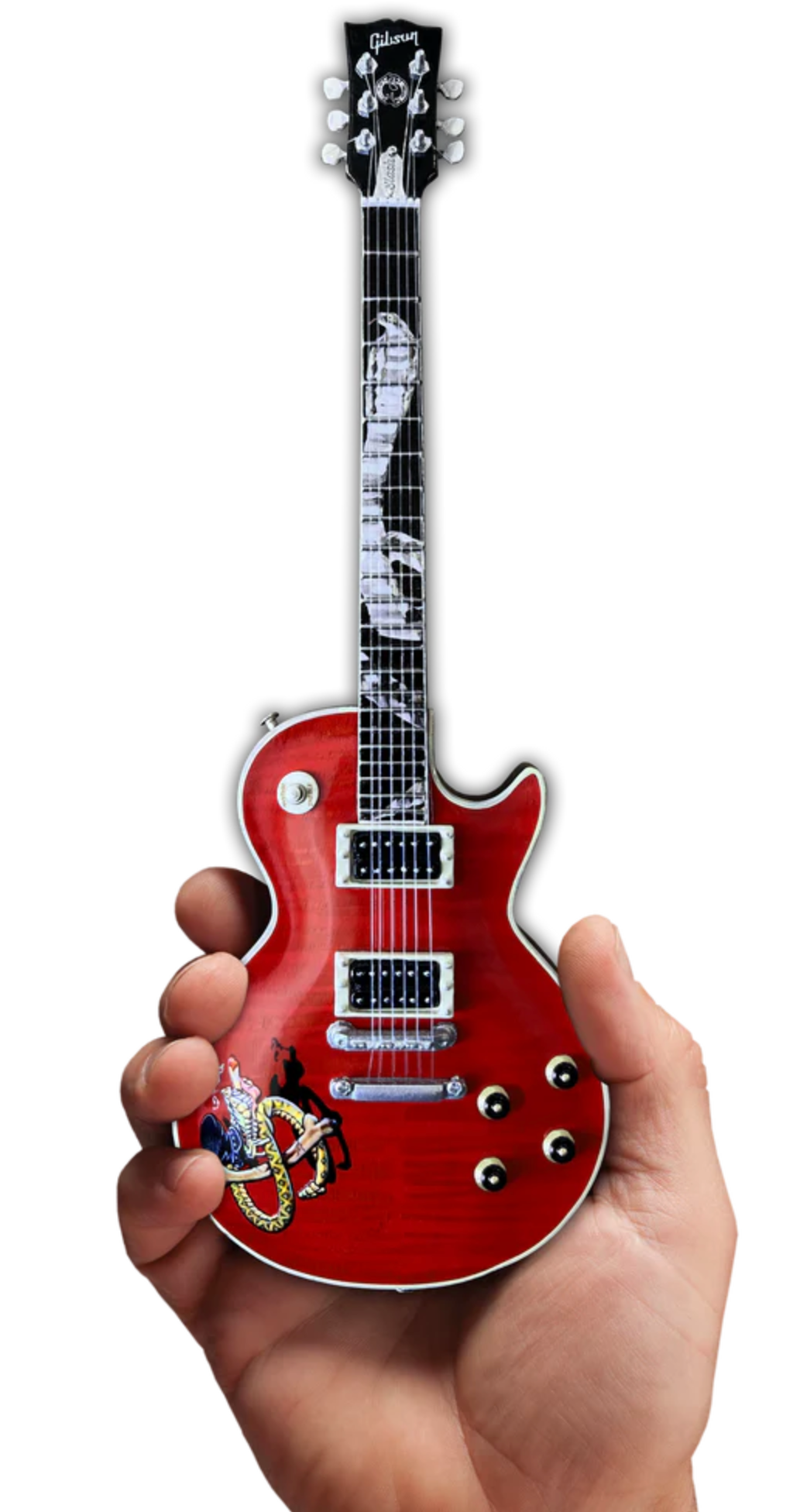 Réplique miniature de guitare de collection Slash Signature Red Snakepit