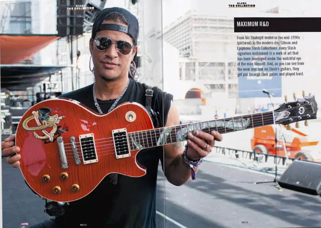 Réplique miniature de guitare de collection Slash Signature Red Snakepit