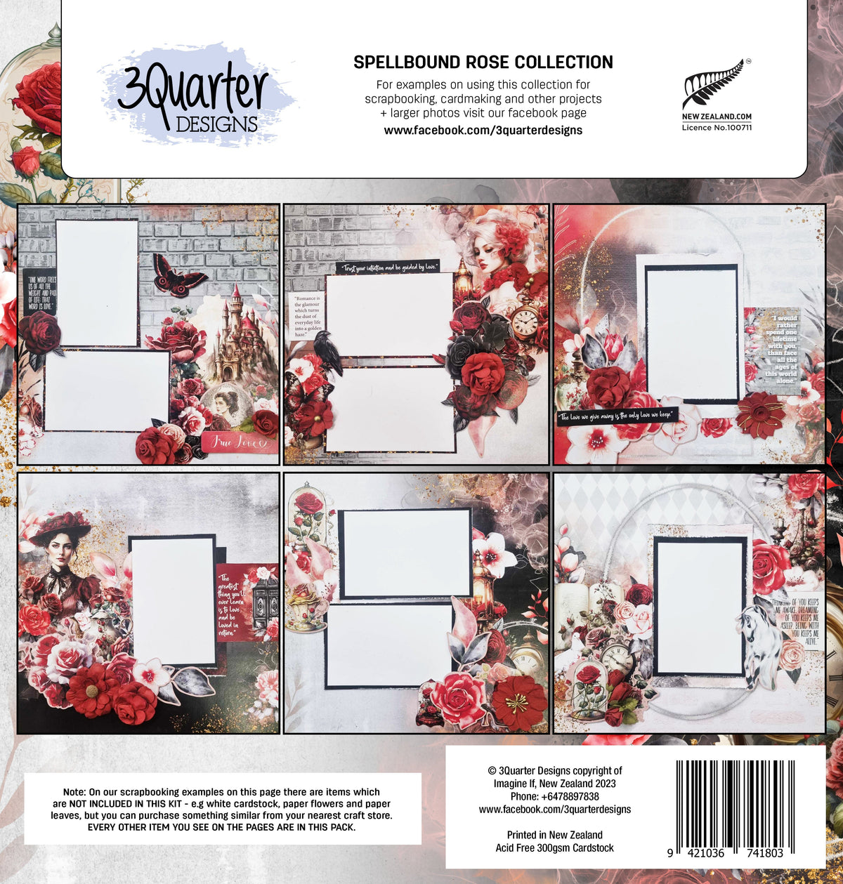 Pack Collection Rose enchantée 30x30