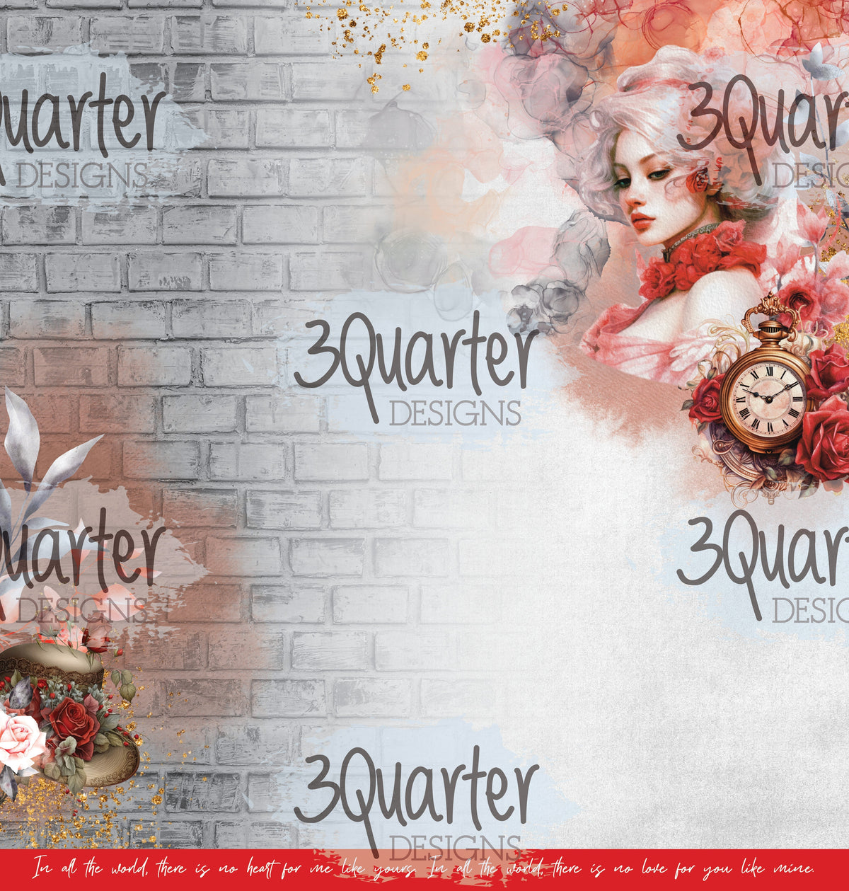 Pack Collection Rose enchantée 30x30