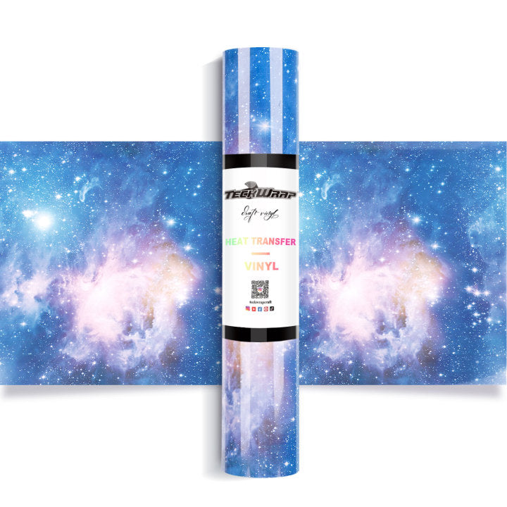Vinyle de transfert à chaud Teckwrap Galaxy - Ciel éclatant | Libérez votre créativité avec des tourbillons colorés !