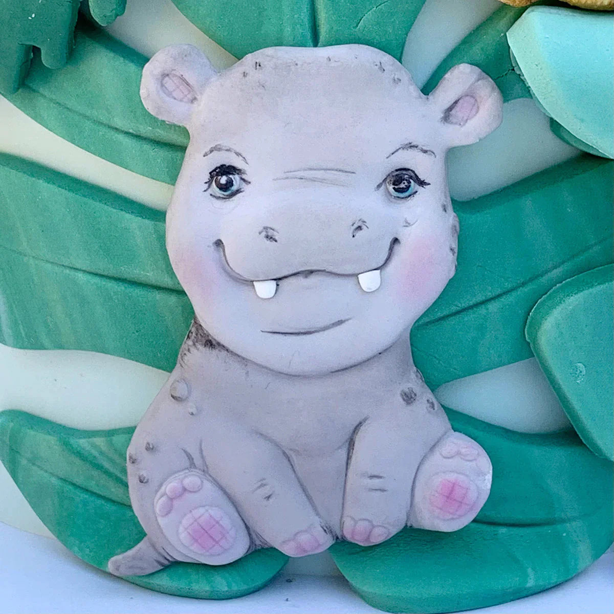 Moule en silicone Hippopotame Safari Doux